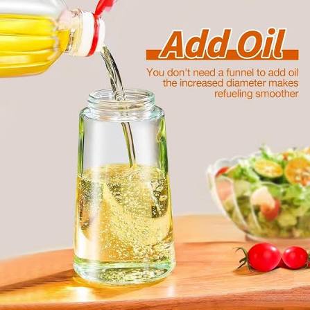 2-in-1 Oil Sprayer & Dispenser 500ML | Fine Mist Cooking Oil Spray Bottle | Leakproof Oil Pourer for Kitchen