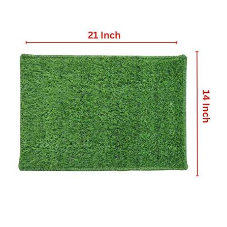 Artificial Grass Door Mat 60×40CM | Anti-Slip Green Grass Mat | Indoor & Outdoor Entrance Mat for Home, Balcony & Room