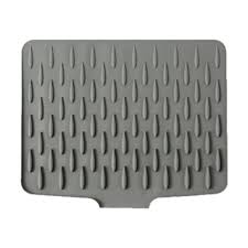 Silicone Dish Drying Mat | Heat Resistant Kitchen Countertop Drying Pad | Non-Slip Dish Drainer Mat