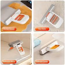 Multifunctional Mini Mop | Extendable Handle Wet & Dry Floor Cleaner | Compact Cleaning Mop for Kitchen, Bathroom & Car